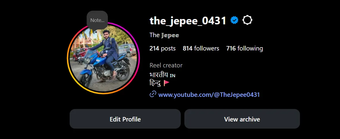the_jepee_0431 Instagram profile page